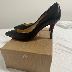 Christian Louboutin Black Heels with Red Sole